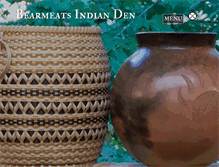 Tablet Screenshot of bearmeats-indian-den.com